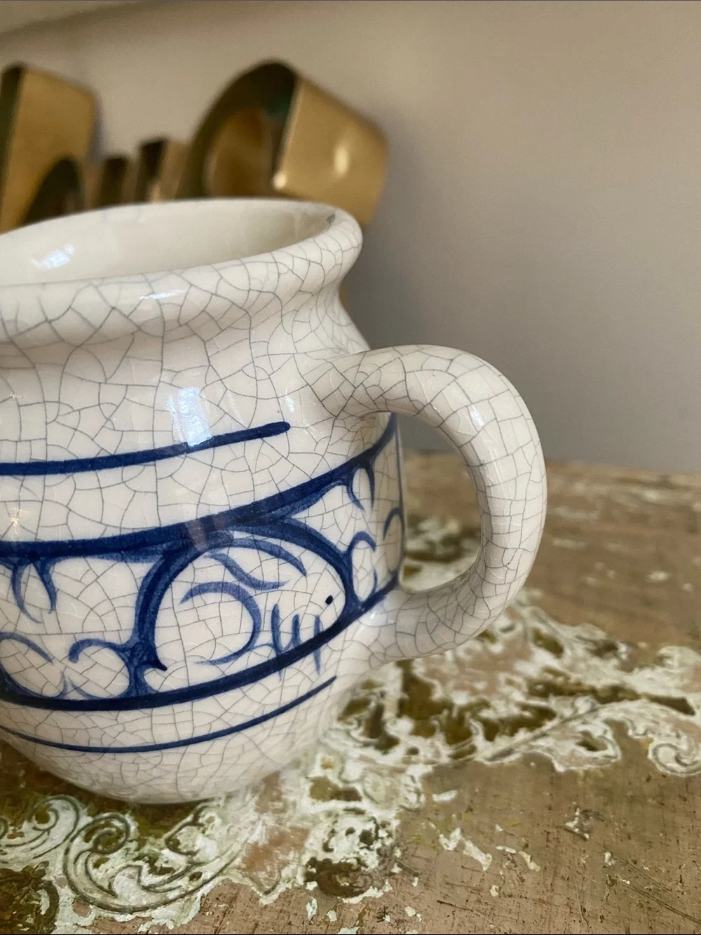 Vintage DEDHAM Pottery The Potting Shed Bunny Rabbit Creamer